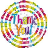 Oaktree 18inch Bright Thank You Holographic - Foil Balloons